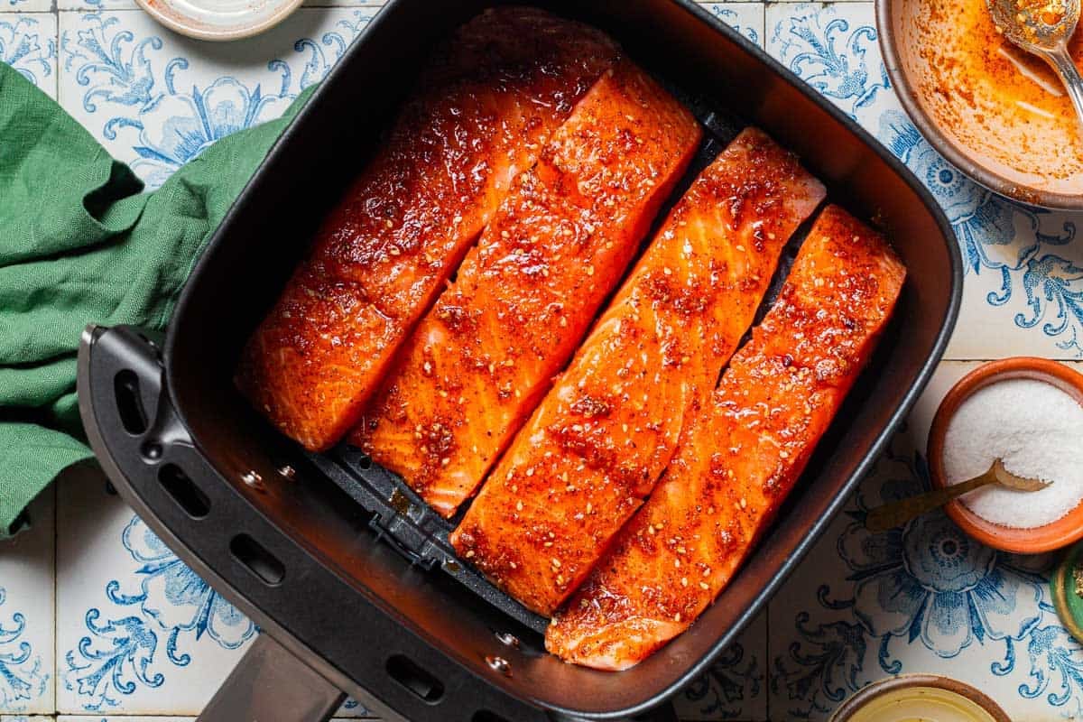 Air Fryer Thai Chili Salmon Recipe