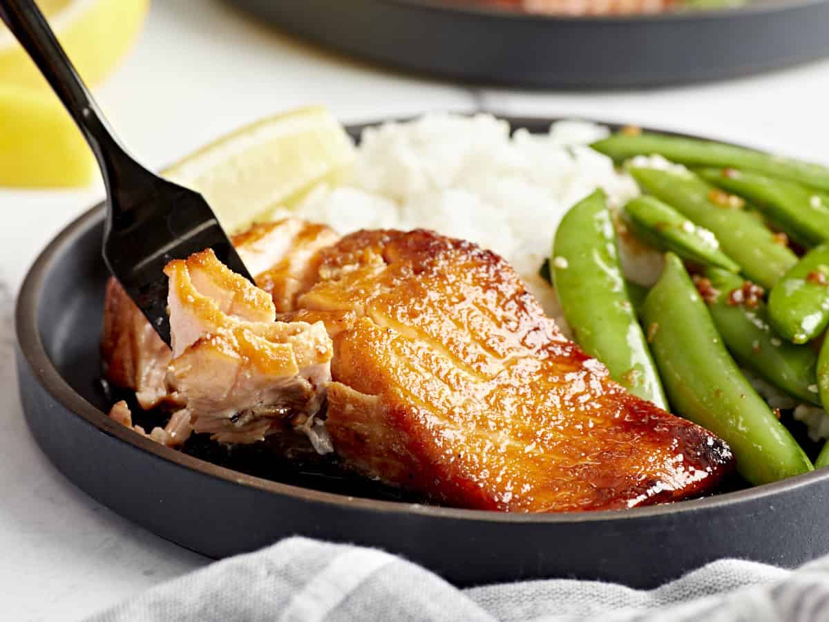 Black Garlic Glazed Salmon Recipe