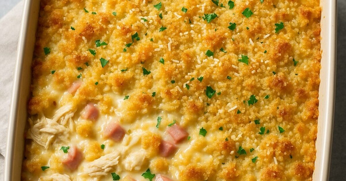 Creamy Chicken Cordon Bleu Casserole Creamy Chicken Cordon Bleu Casserole Recipe