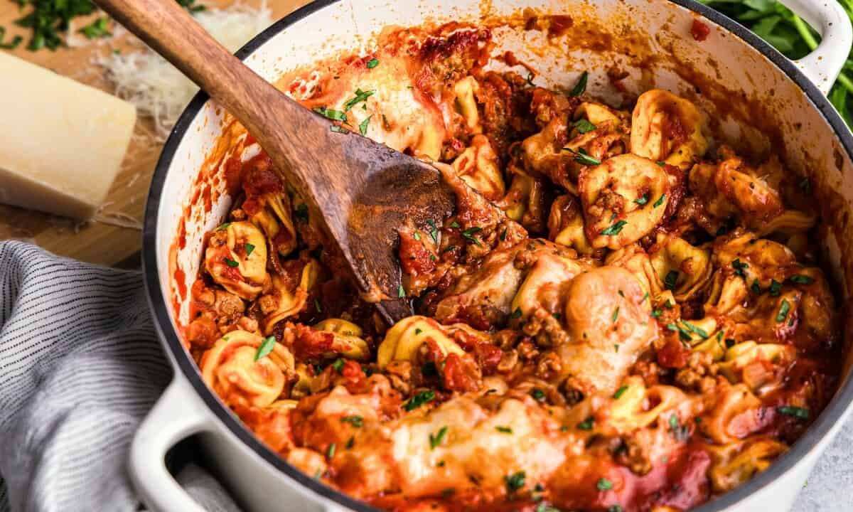 One-Pot Italian Sausage and Tortellini Recipe