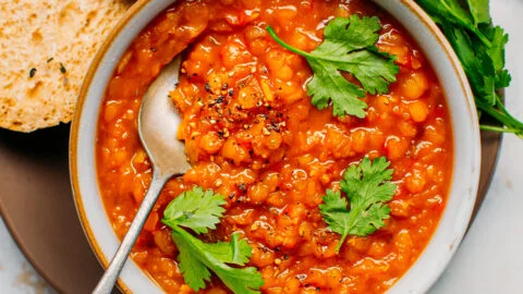 red lentil hummus recipe Creamy Red Lentil Hummus Recipe - Healthy Dip